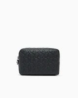 Armani Exchange - Clutch bag with allover embossed logo, Man, Black, Size: TU