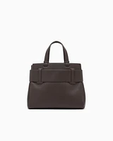 Armani Exchange - Handbag with ASV logo detail, Woman, Brown, Size: TU
