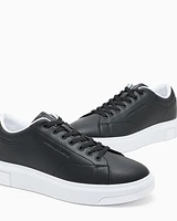 Armani Exchange - Leather sneakers, Man, Black, Size: