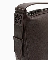 Armani Exchange - ASV Logo Hobo Shoulder Bag, Woman, Brown, Size: TU