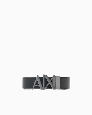 Armani Exchange - Double-sided leather belt, Man, Black, Size: