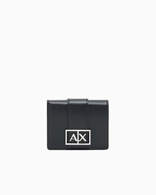 Armani Exchange - Small wallet with ASV logo, Woman, Black, Size: TU