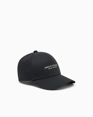 Armani Exchange - NY Logo Visor Hat, Man, Black, Size: TU