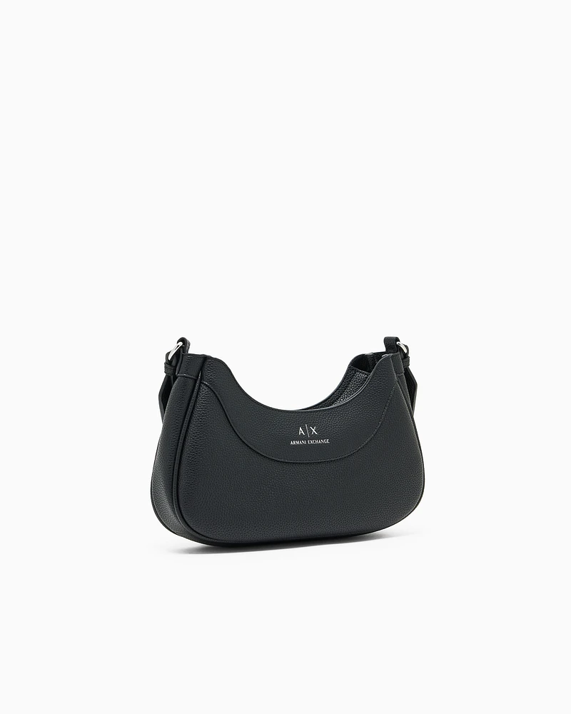 Armani Exchange - Crossbody bag with logo, Woman, Black, Size: TU