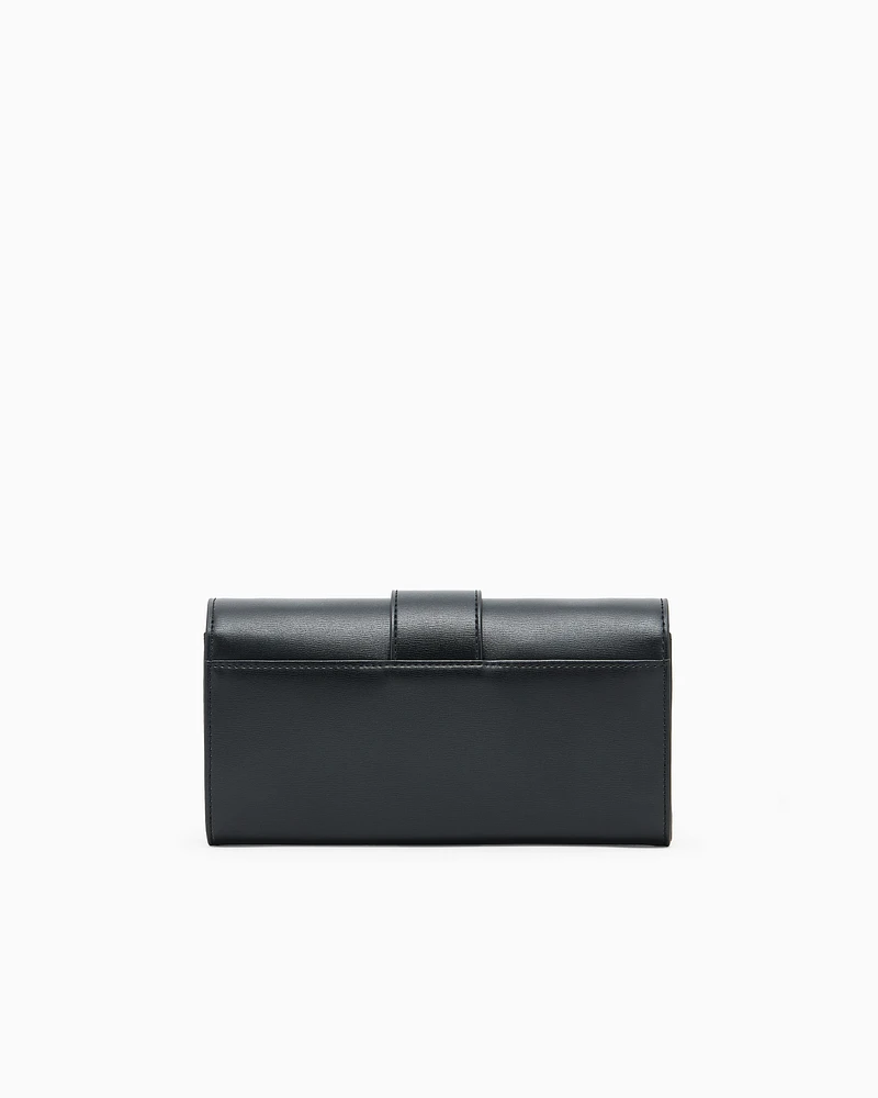 Armani Exchange - Wallet on chain with ASV logo, Woman, Black, Size: TU
