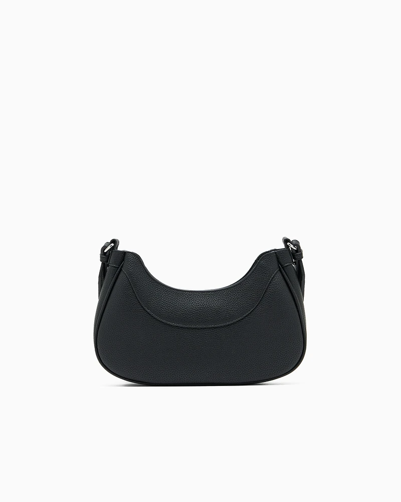 Armani Exchange - Crossbody bag with logo, Woman, Black, Size: TU