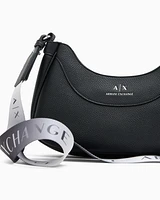 Armani Exchange - Crossbody bag with logo, Woman, Black, Size: TU