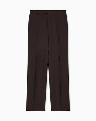 Emporio Armani - Pure linen trousers, Man, Brown, Size: