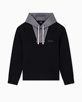 Armani Exchange - Contrast hoodie, Man, Black, Size: M