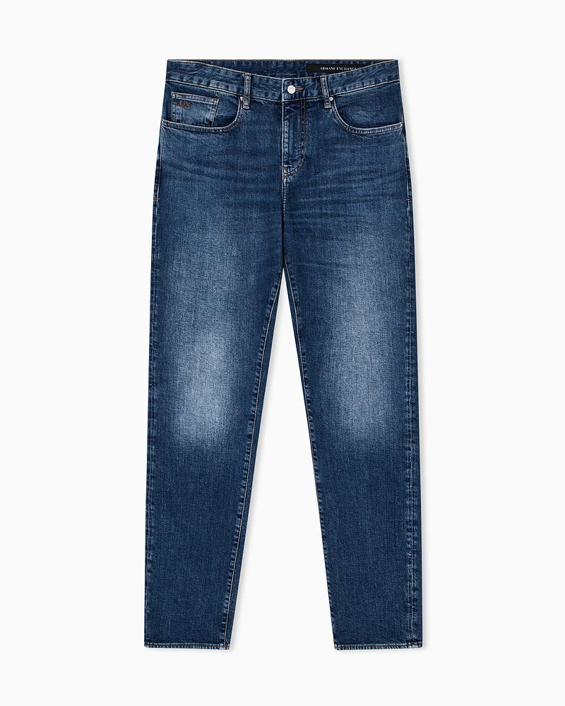 Armani Exchange - Slim fit jeans stretch denim, Man, Blue, Size: