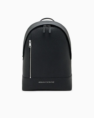 Armani Exchange - Coated fabric backpack, Man, Black, Size: TU