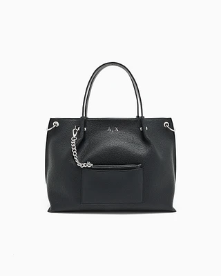 Armani Exchange - Shopper bag with clutch, Woman, Black, Size: TU