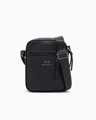 Armani Exchange - Crossbody bag with logo, Man, Black, Size: TU