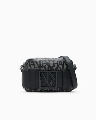 Armani Exchange - Camera case bag with contrasting detail, Woman, Black, Size: TU