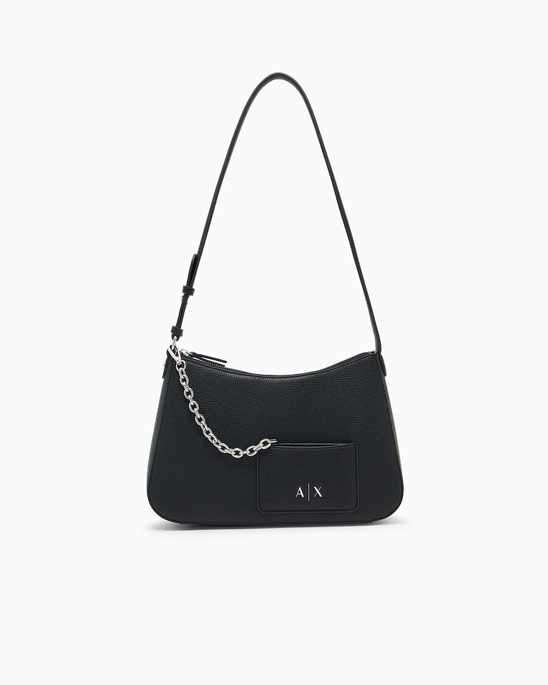 Armani Exchange - Shoulder bag with card holder, Woman, Black, Size: TU