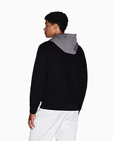 Armani Exchange - Contrast hoodie, Man, Black, Size: M
