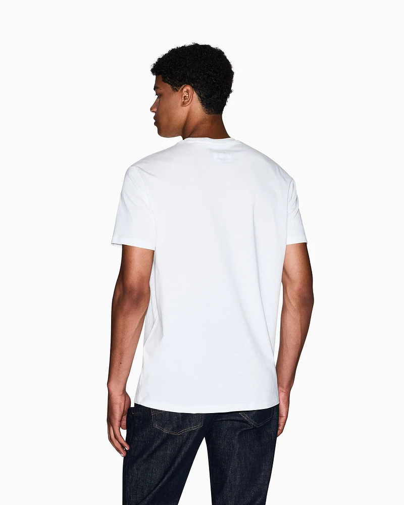 Armani Exchange - Regular fit Icon T-shirt, Man, White, Size: