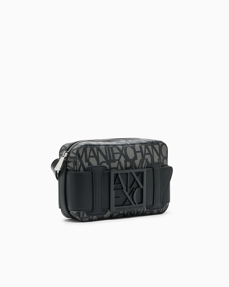 Armani Exchange - Camera case bag with contrasting detail, Woman, Black, Size: TU