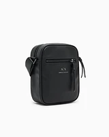 Armani Exchange - Crossbody bag with logo, Man, Black, Size: TU
