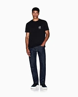 Armani Exchange - Regular fit Icon T-shirt, Man, Black, Size: