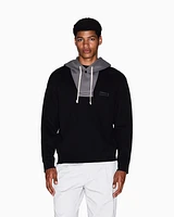Armani Exchange - Contrast hoodie, Man, Black, Size: M