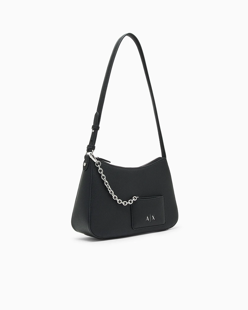 Armani Exchange - Shoulder bag with card holder, Woman, Black, Size: TU