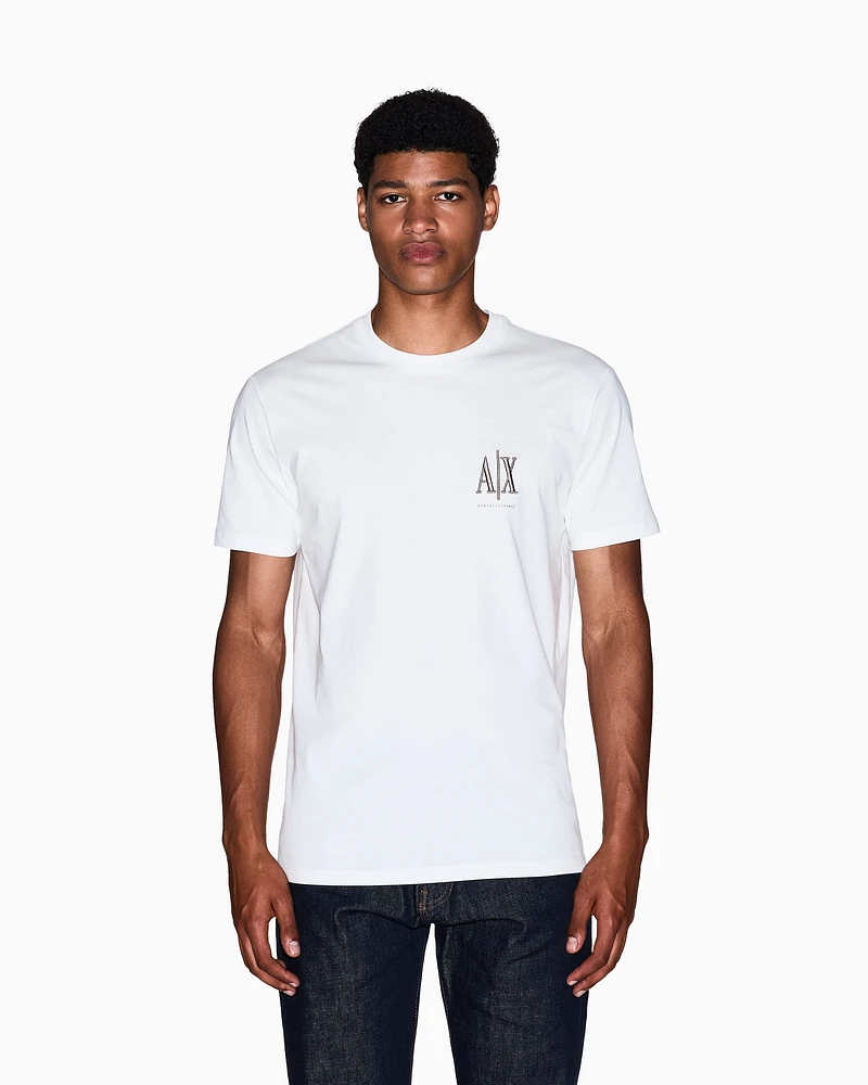 Armani Exchange - Regular fit Icon T-shirt, Man, White, Size: