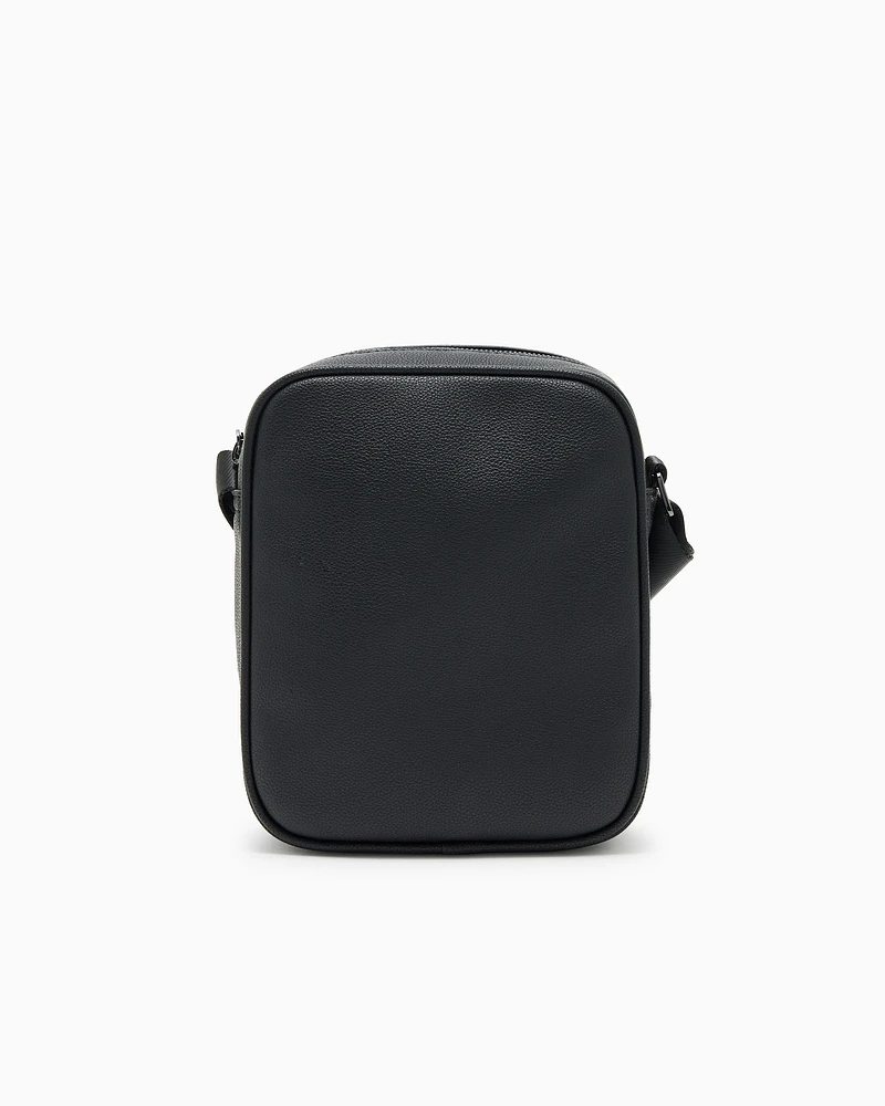 Armani Exchange - Crossbody bag with logo, Man, Black, Size: TU