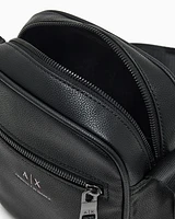 Armani Exchange - Crossbody bag with logo, Man, Black, Size: TU