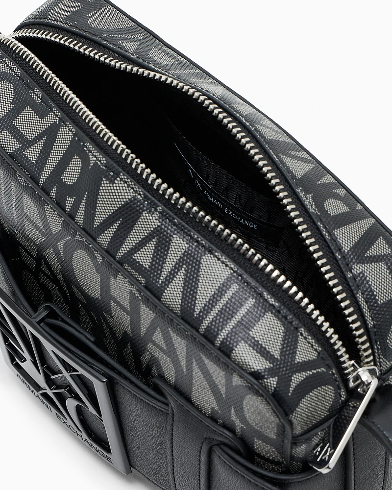 Armani Exchange - Camera case bag with contrasting detail, Woman, Black, Size: TU