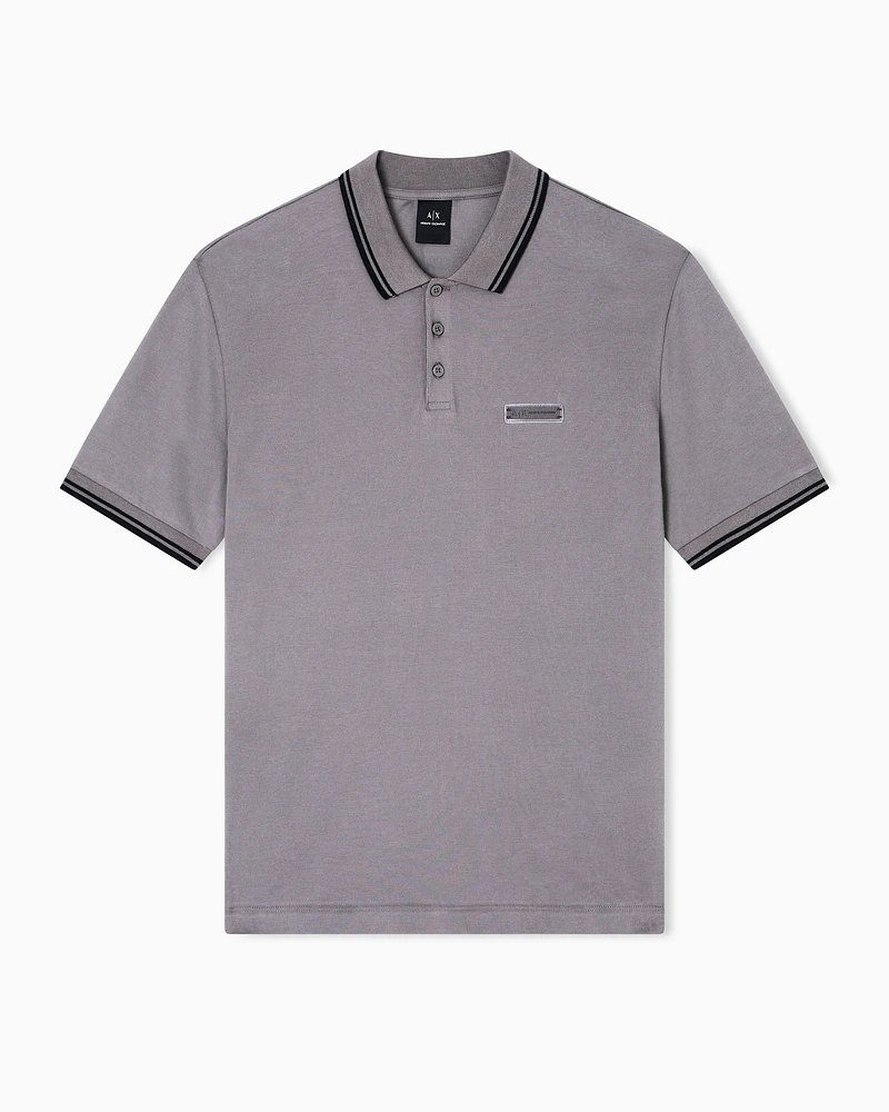 Armani Exchange - Polo Shirts, Man, Grey, Size: