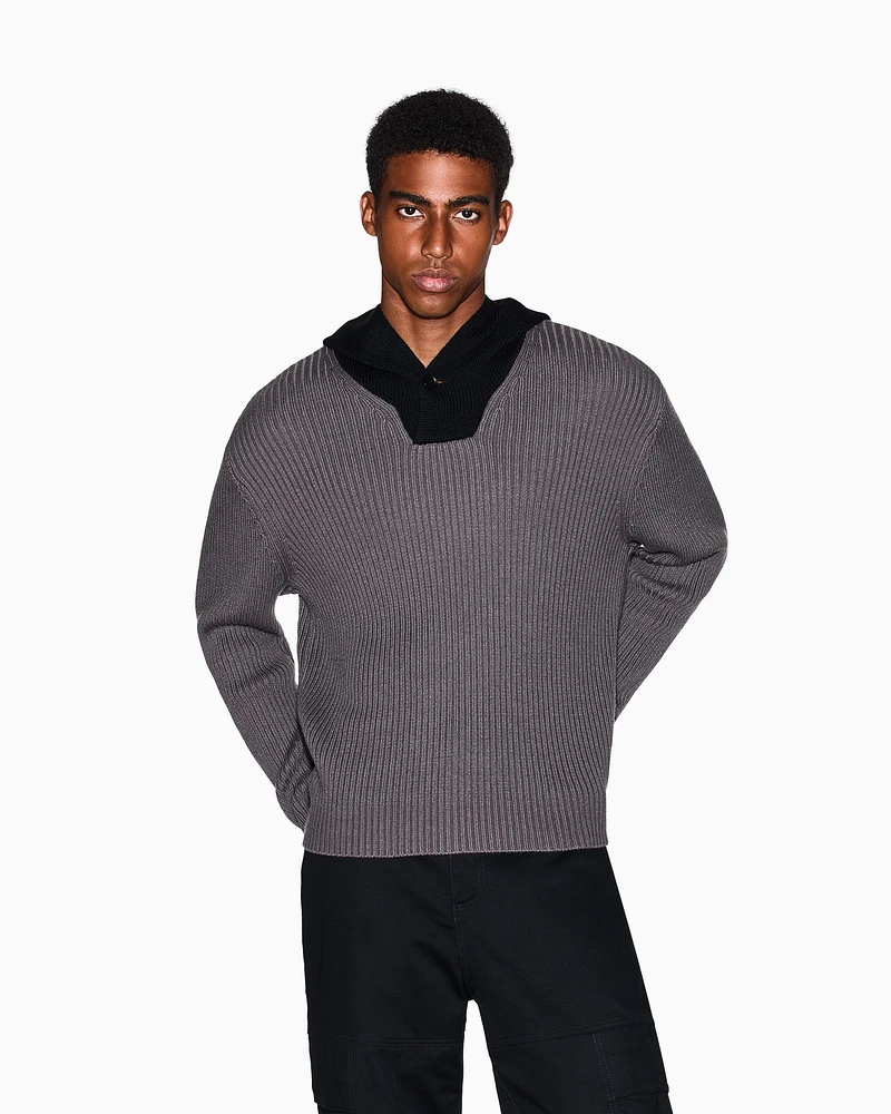 Armani Exchange - Jumpers, Man, Grey, Size: