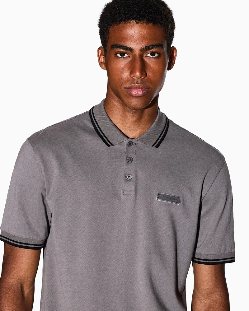 Armani Exchange - Polo Shirts, Man, Grey, Size: