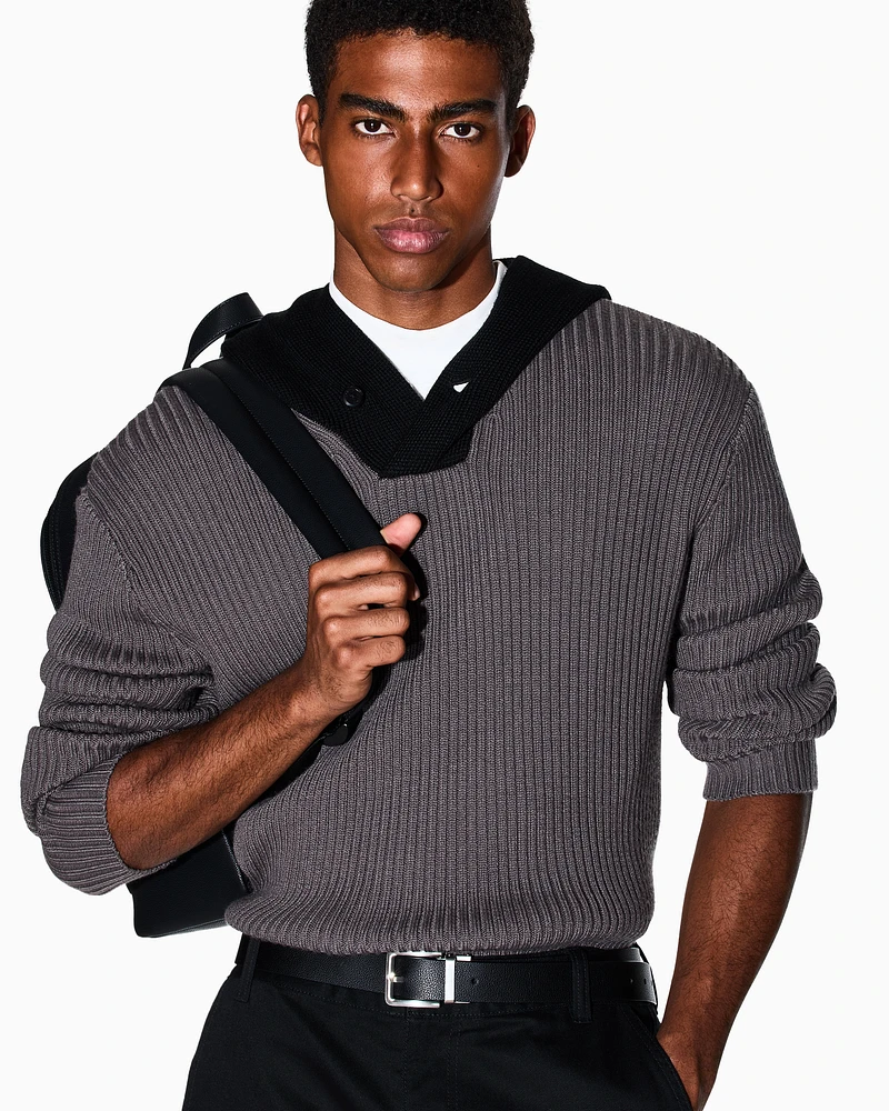 Armani Exchange - Jumpers, Man, Grey, Size: