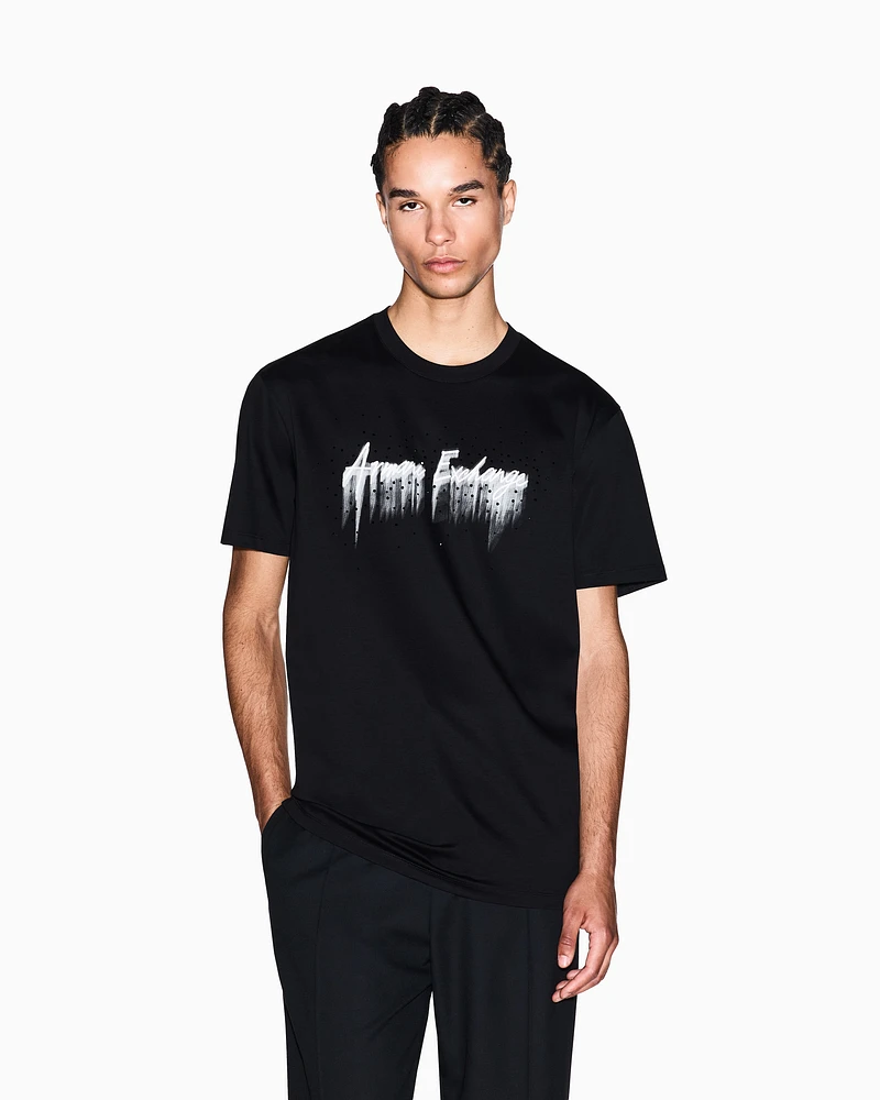 Armani Exchange - Regular Fit T-Shirts, Man, Black, Size: