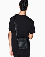 Armani Exchange - Crossbody bag with logo, Man, Black, Size: TU