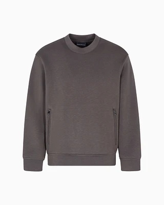 Emporio Armani - Travel Essentials sweatshirt double jersey, Man, Grey, Size:
