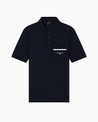 Armani Exchange - Polo Shirts, Man, Navy_blue, Size: