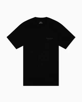 Armani Exchange - Regular fit T-shirt with logo, Man, Black, Size: