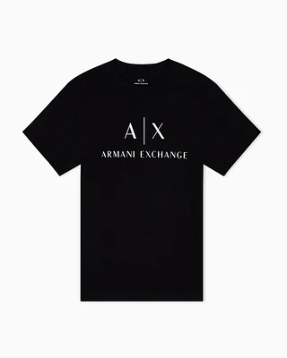 Armani Exchange - Slim fit jersey T-shirt with logo, Man, Black, Size:
