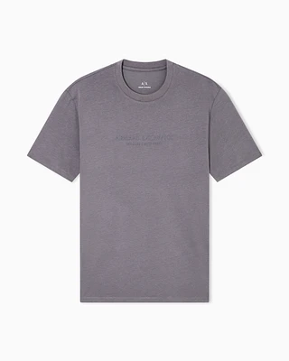 Armani Exchange - Regular fit T-shirt with logo, Man, Grey, Size: