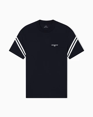 Armani Exchange - Regular Fit T-Shirts, Man, Navy Blue, Size: