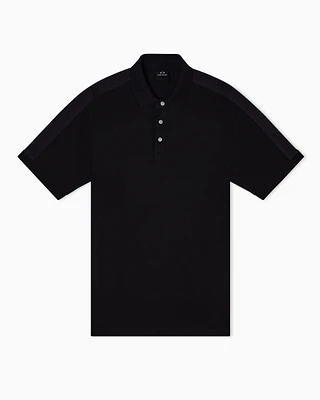 Armani Exchange - Regular fit polo with contrasting tape, Man, Black, Size: