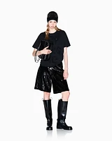Armani Exchange - Relaxed Fit T-Shirts, Woman, Black, Size: