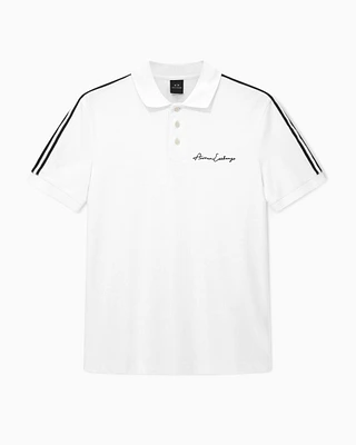Armani Exchange - Regular fit polo shirt with Signature Logo, Man, White, Size: