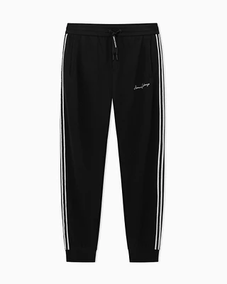 Armani Exchange - Logo Signature Joggers, Man, Black, Size: