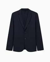 Armani Exchange - Single-breasted jacket ultra-stretch twill, Man, Blue, Size: