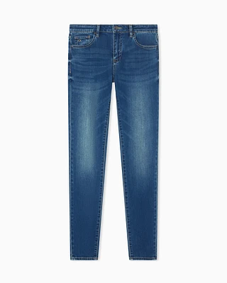 Armani Exchange - Super Skinny Jeans, Woman, Blue, Size: