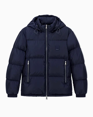 Armani Exchange - Padded jacket with hood, Man, Navy Blue, Size: