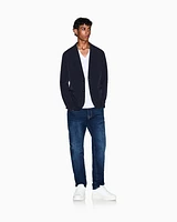 Armani Exchange - Single-breasted jacket ultra-stretch twill, Man, Blue, Size: